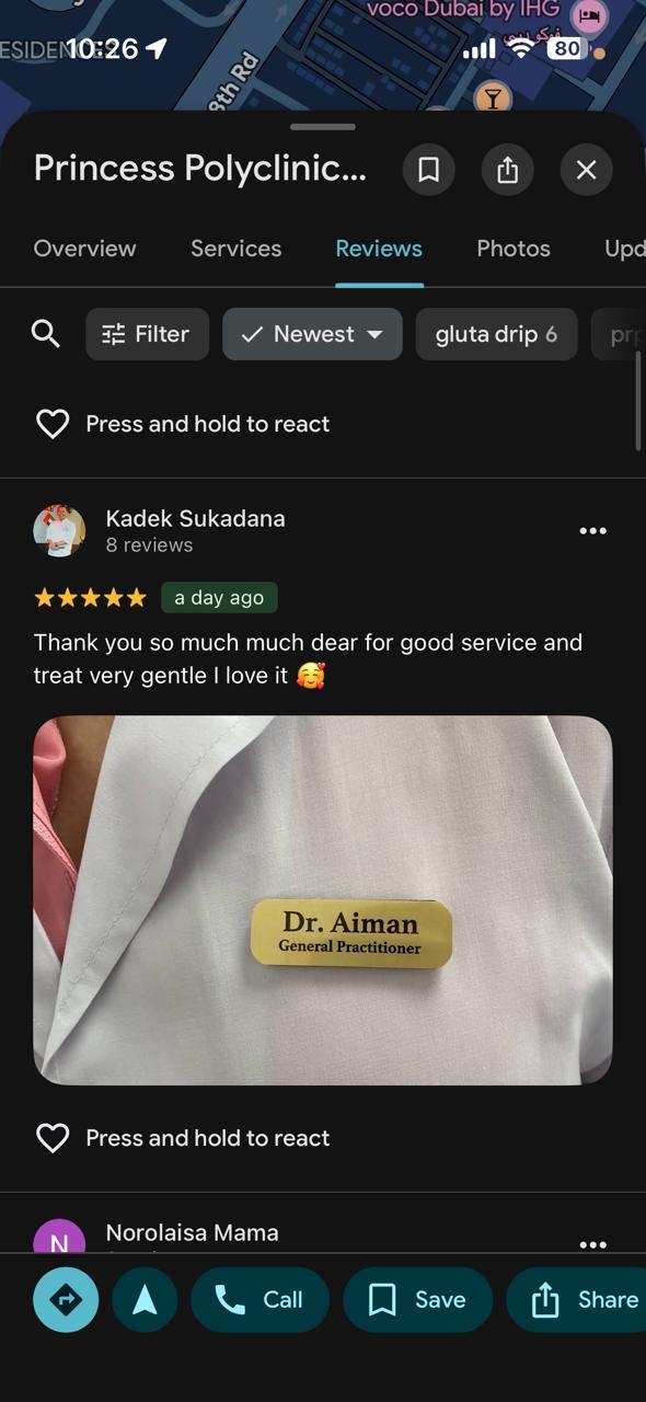 Google review for Dr. Aiman Aijaz (15)